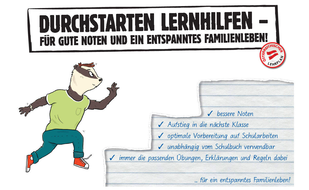 Ferienhefte und Lernhilfen für Kinder und Jugendliche.